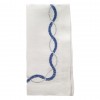 Olympia Blue and Silver Napkin Set/4