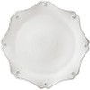 Berry and Thread Whitewash Scallop Charger