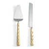 Truro Gold Cake Knife and Server Set