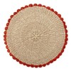 Tahitian Border Placemat in Coral Set/4