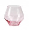 Contessa Pink Stemless Wine Glass Set/4