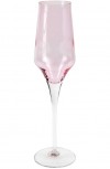 Contessa Pink Tall Champagne Glass Set/4