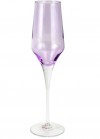 Contessa Lilac Tall Champagne Glass Set/4