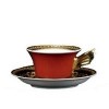 Medusa Red Tea Cup and Saucer