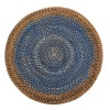 Shaded Rattan Placemat in Blue Set/4