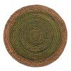 Shaded Rattan Placemat in Leaf Set/4