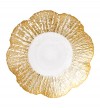 Rufolo Glass Gold Small Shallow Bowl