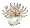 Bead Burst Napkin Ring in Silver & Gold Set/4