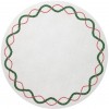 Olympia Red and Green Round Placemat Set/4