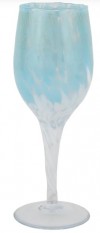 Nuvola Blue and White Wine Glass Set/4