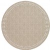 Pearls Beige with Round Placemat Set/4