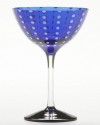 Perle Cobalt Martini/Cocktail Goblet Set/2