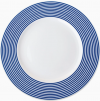 Newport Racing Stripe Rimmed Dinner Plate