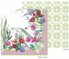 La Dolce Vita Sage/Lavender 70" Square Reversible Tablecloth