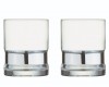 SoHo Double Old Fashioned Glass Silver Set/2