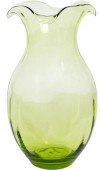 Hibiscus Glass Vertical Fluted Large Vase