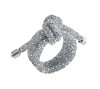 Glam Knot Napkin Ring in Silver Set/4