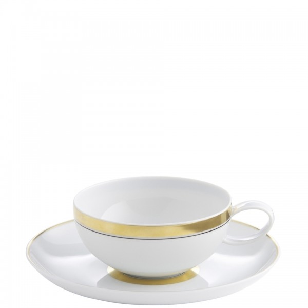 Domo Gold Tea Cup and Saucer