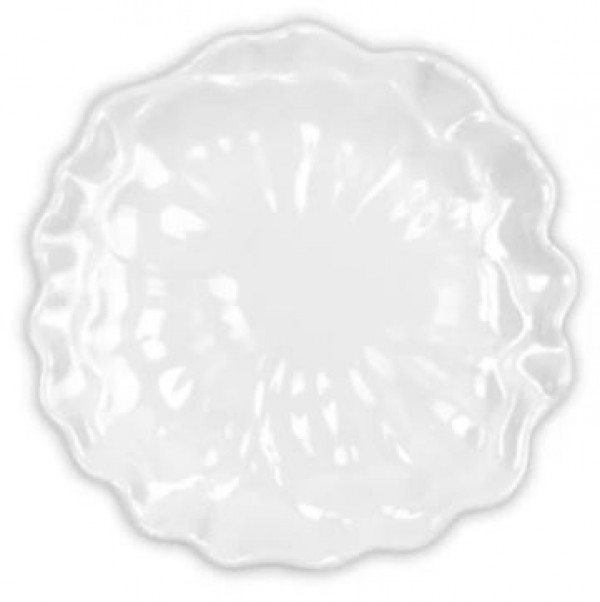 Peony White Canape Plate Set/4
