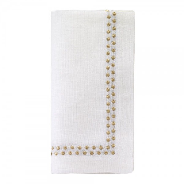 Pearls Gold Napkin Set/4