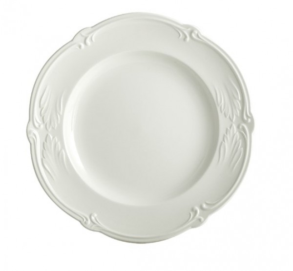 Rocaille White Canape Plate