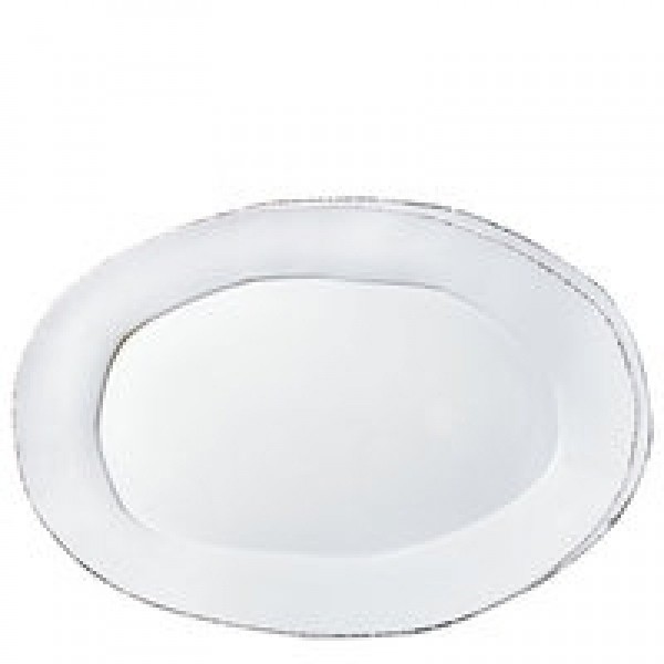Lastra White Oval Platter