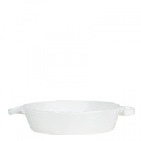 Lastra White Handled Round Baker