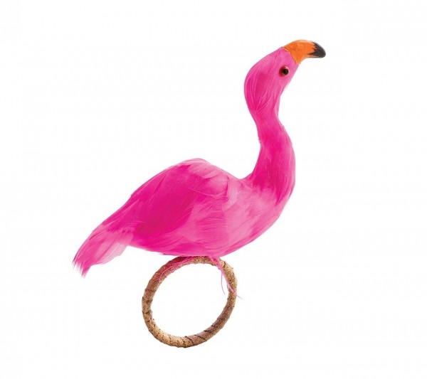 Flamingo Napkin Ring Set/4