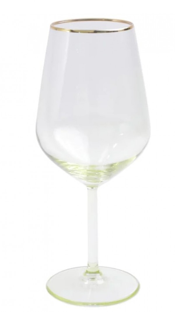 Rainbow Yellow Wine Glasses Set/4