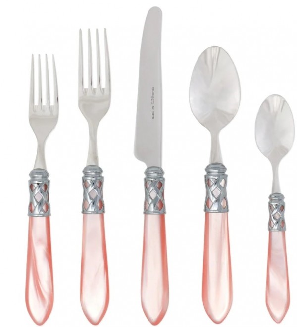 Aladdin Light Pink Brilliant Five Piece Place Setting