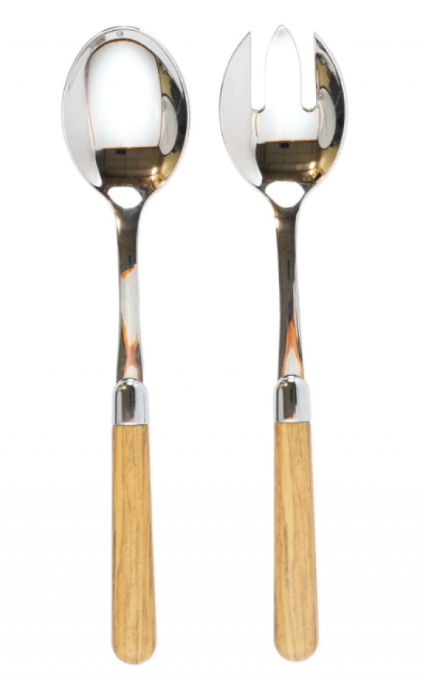 Albero Oak Salad Server Set