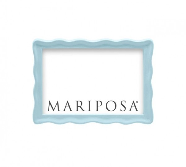 Wavy Dusty Blue 4" x 6" Frame