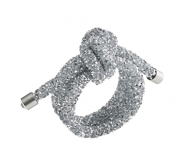 Glam Knot Napkin Ring in Silver Set/4