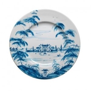 Country Estate Dinner Plate Main House Delft Blue