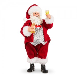 10.75" Toasting Santa