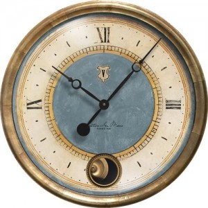 Cafe Venezia Clock Azure