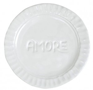 Pietra Serena Amore Plate