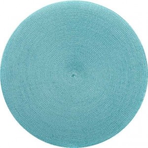 Round Placemat in Aqua Jade Set/4