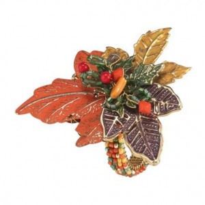 Autumn Leaves Napkin Ring Set/4