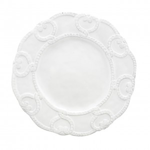 Bella Bianca Rosette Dinner Plate