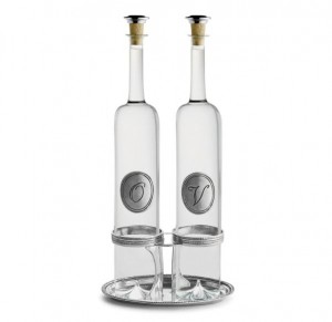 Tavola Tall Oil and Vinegar Set with Caddy