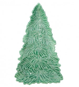 Lastra Holiday Figural Tree Small Platter