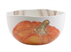 Pumpkins Deep Serving Bowl