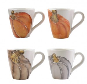 Pumpkins Assorted Mugs Set/4