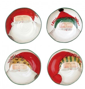 Old St. Nick Assorted Pasta Bowls Set/4