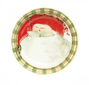 Old St. Nick Green Hat Round Salad Plate