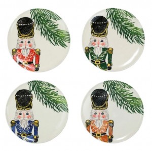 Nutcracker Assorted Salad Plates Set/4