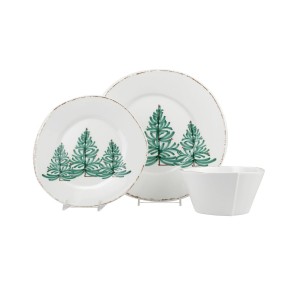 Lastra Holiday Melamine Three Piece Place Setting