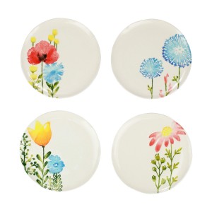 Fiori di Campo Assorted Salad Plates Set/4