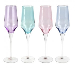 Contessa Assorted Champagne Glass Set/4